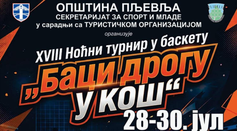 XVIII НОЋНИ ТУРНИР У БАСКЕТУ „БАЦИ ДРОГУ У КОШ“
